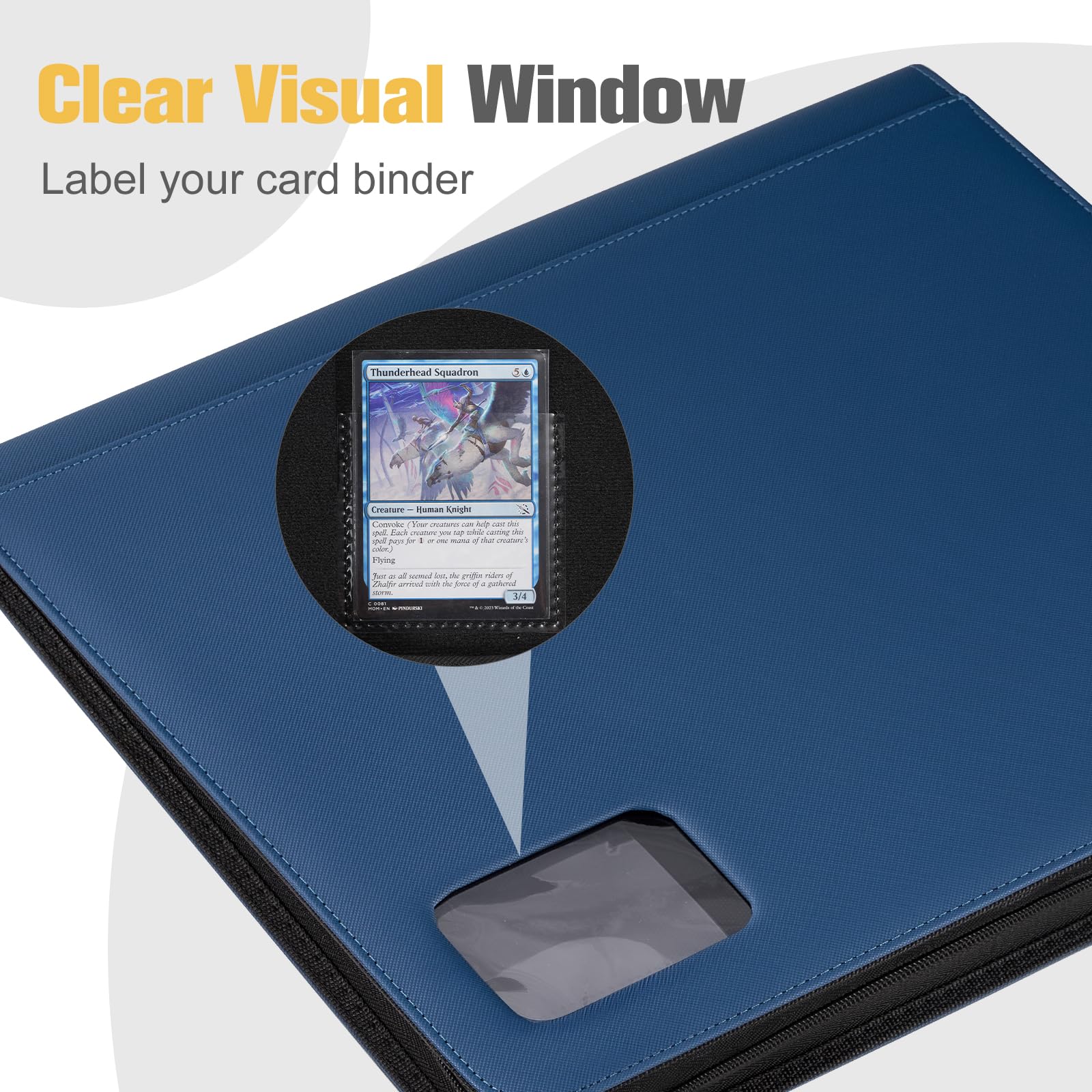 ProCase Top Loader Binder for Cards; Holds 324 Toploaders with 9 Pockets - Image 4
