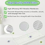 Replacement Parts for MAMNV BR150/BR151, for ZCWA BR150/BR151, for MANVINS G20, for ONSON BR150/BR151 2-in-1 Robot Vacuum and Mop Combo Accessories, 4 Side Brush, 2 Hepa Filters, 3 Mop Pads