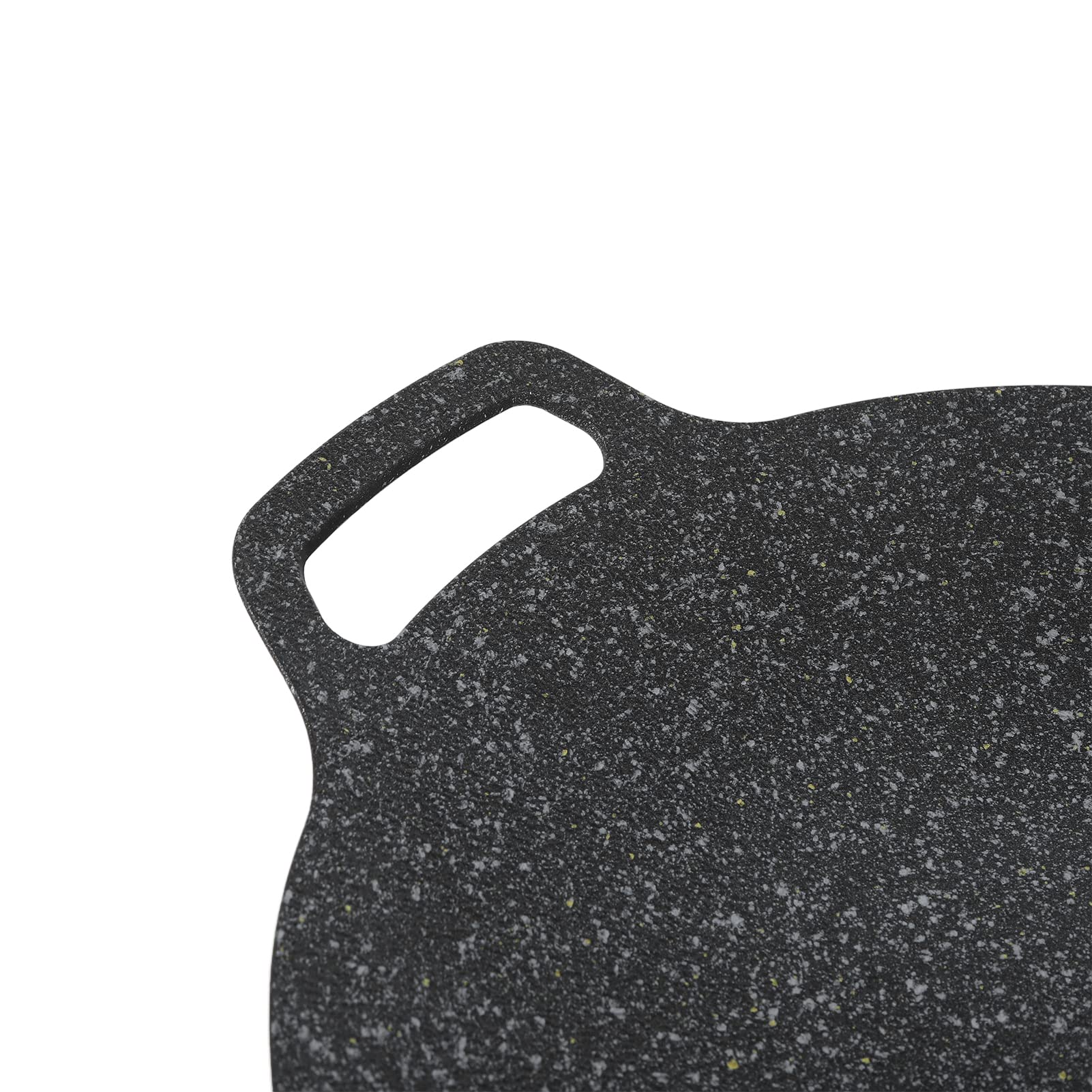 AMONIDA Piastra per Barbecue Rotonda Coreana, Padella per Griglia Rotonda Coreana Integrata per Il Viaggio in Campeggio (38 cm)