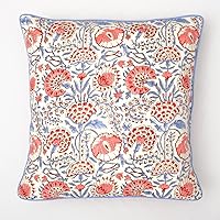 Vista 24 de Ridhi Juego de 2 fundas de almohada modernas de algodón decorativas para sillón, sofá, cama, sala de estar, decoración primaveral del hogar, 16 x 16