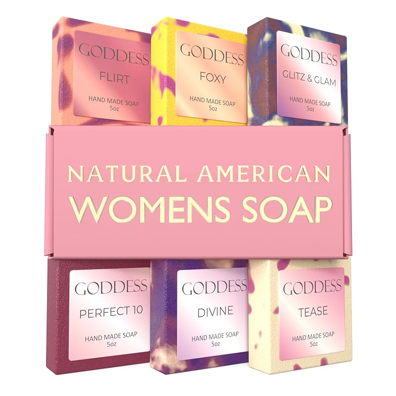 NATURAL AMERICAN Sabonete em Barra GODDESS com 6 unidades