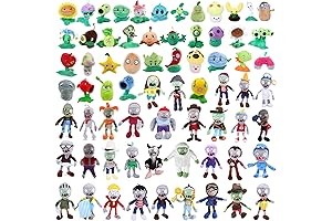 16-Piece Plants and Zombies Plush Toy Assortment