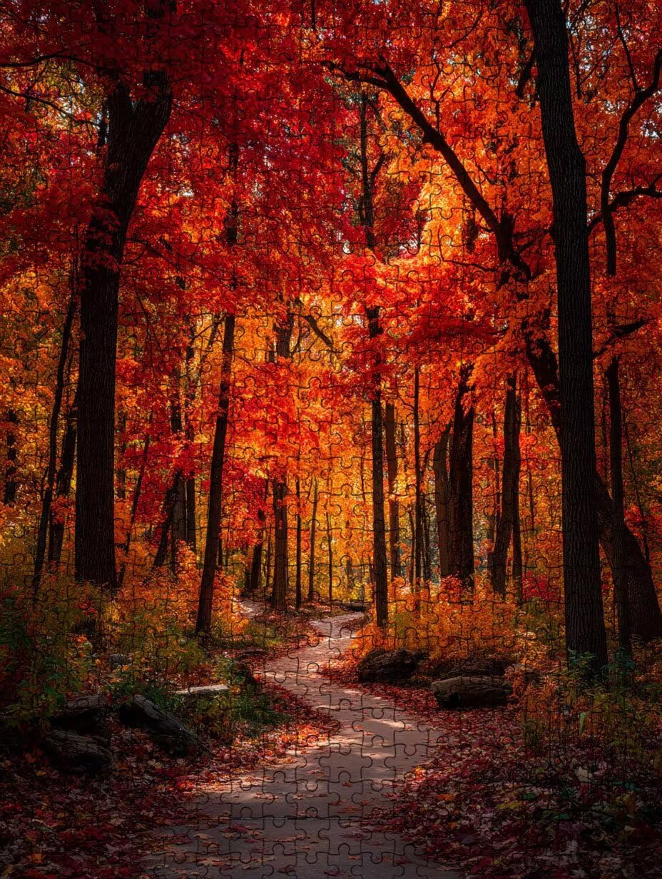 Bosque De Hojas De Arce Puzzle 3000 Piezas, Rompecabezas Adultos Puzzle, Desafiante Puzzles de Decoración Juego de, Juego Educativo para Toda la Familia, para Regalo Decoración FNKL7-345
