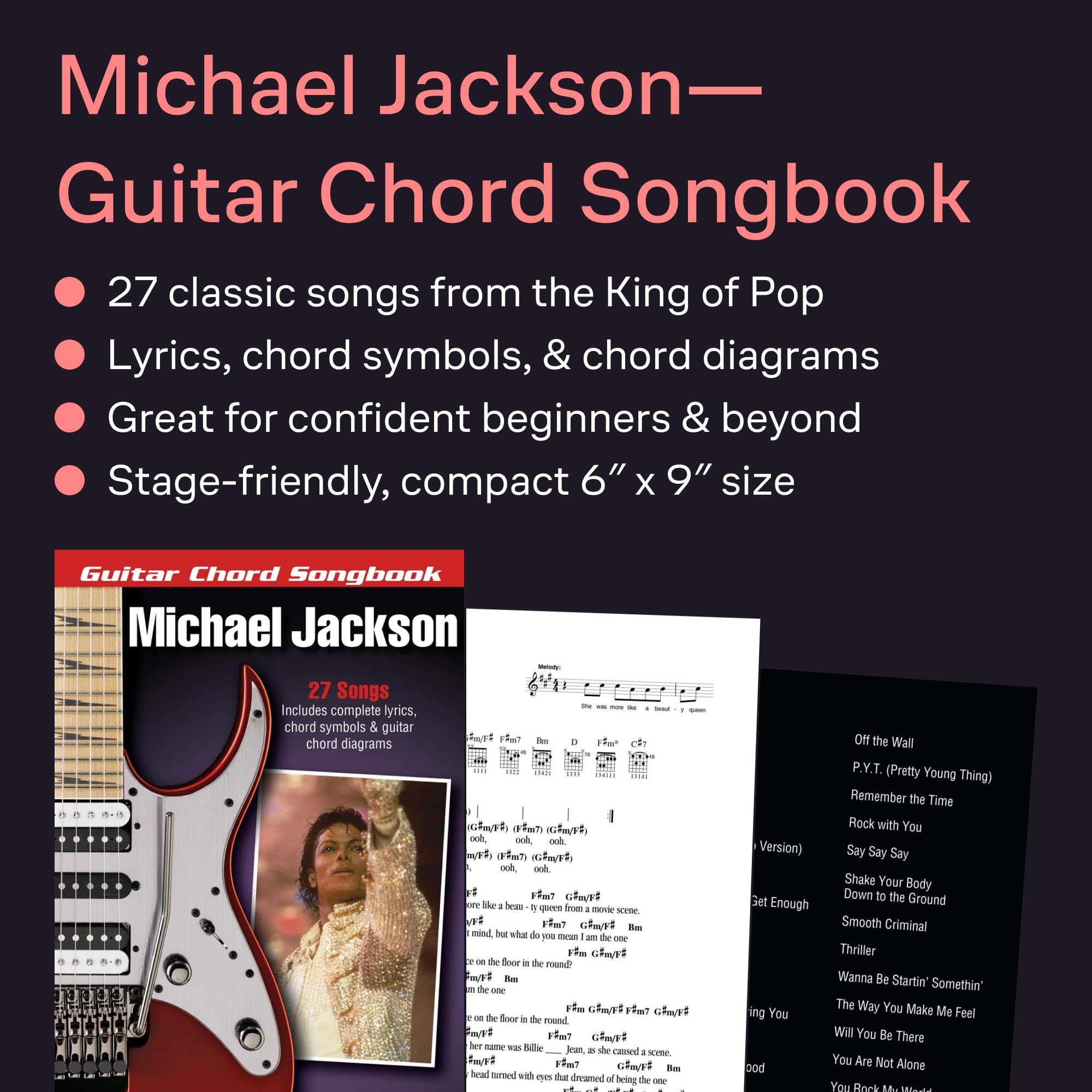 Michael Jackson Guitar Chord Songbook: Songbook für Gitarre