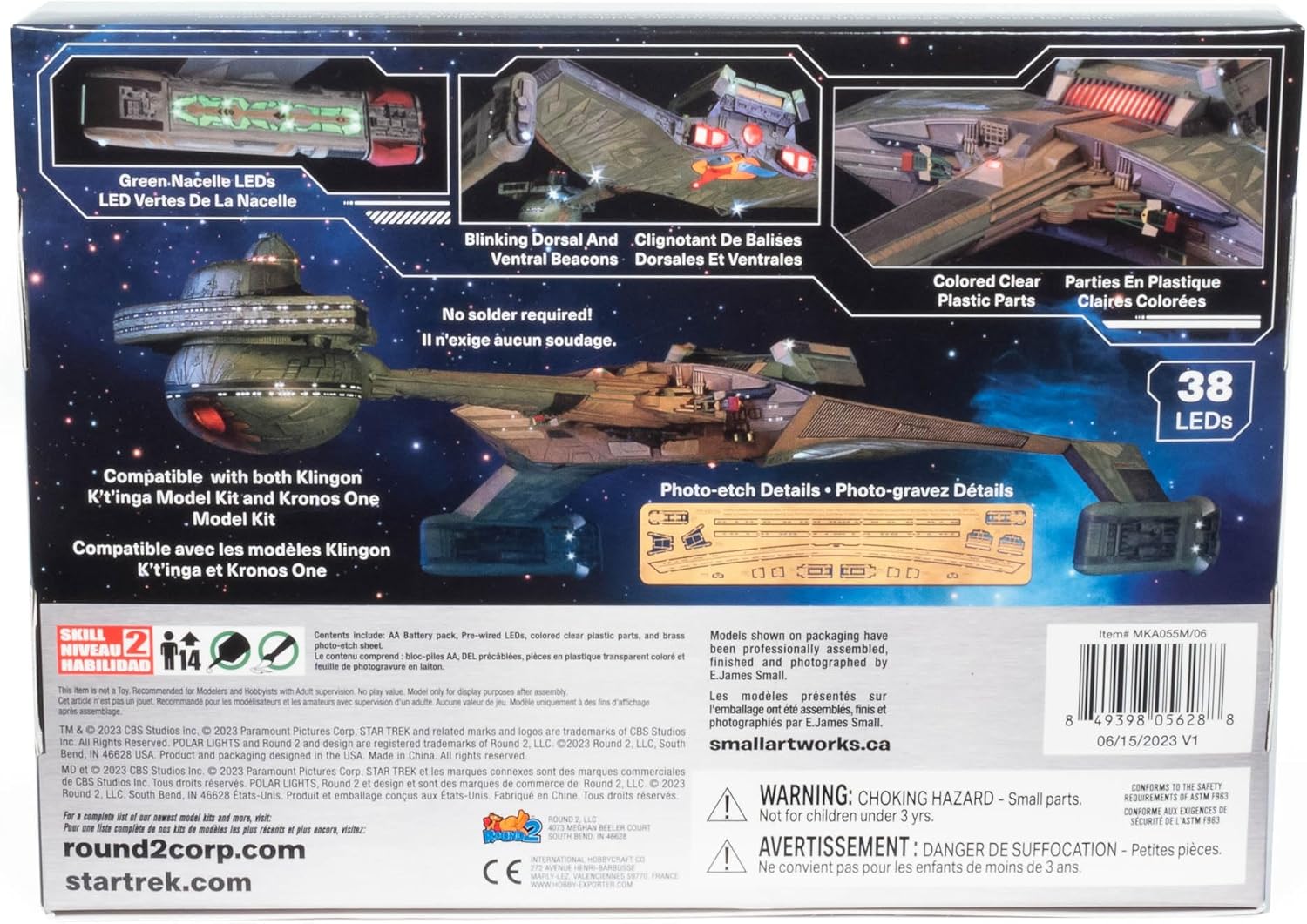 Skill 2 Model Kit Lighting Kit for Klingon Kronos One Spaceship Star Trek VI: The Undiscovered Country (1991) Movie 1/350 Scale Model by Polar Lights MKA055M