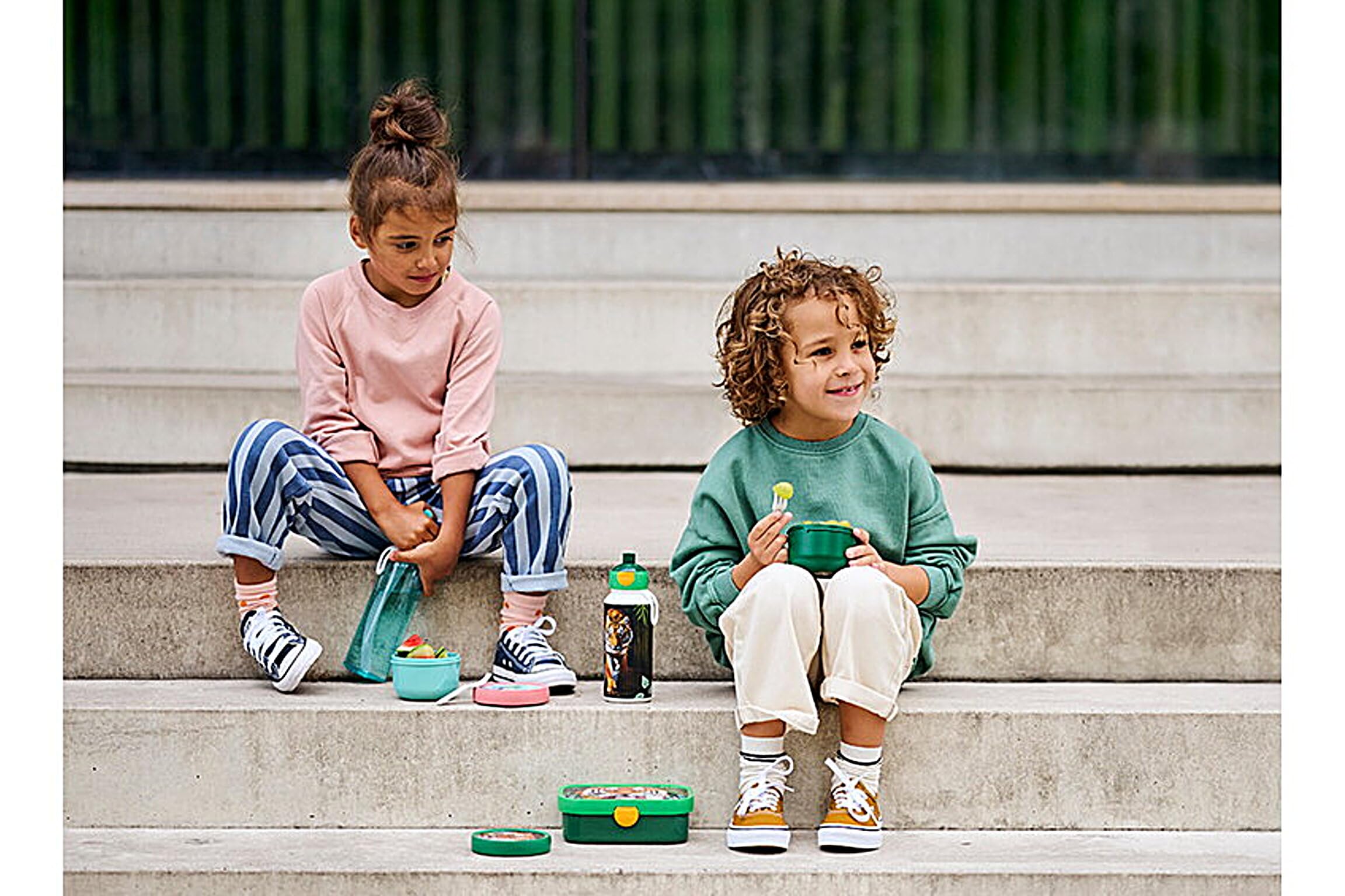 Mepal | Campus Lunchset | Fruchtbox, Bentobox & Trinkflasche | Spülmaschinenfest & BPA-frei | 300, 400 & 750 ml | Mit Fächern, Gabel & Clip-Verschluss | Perfekt für Snacks & Mahlzeiten | Star Wars