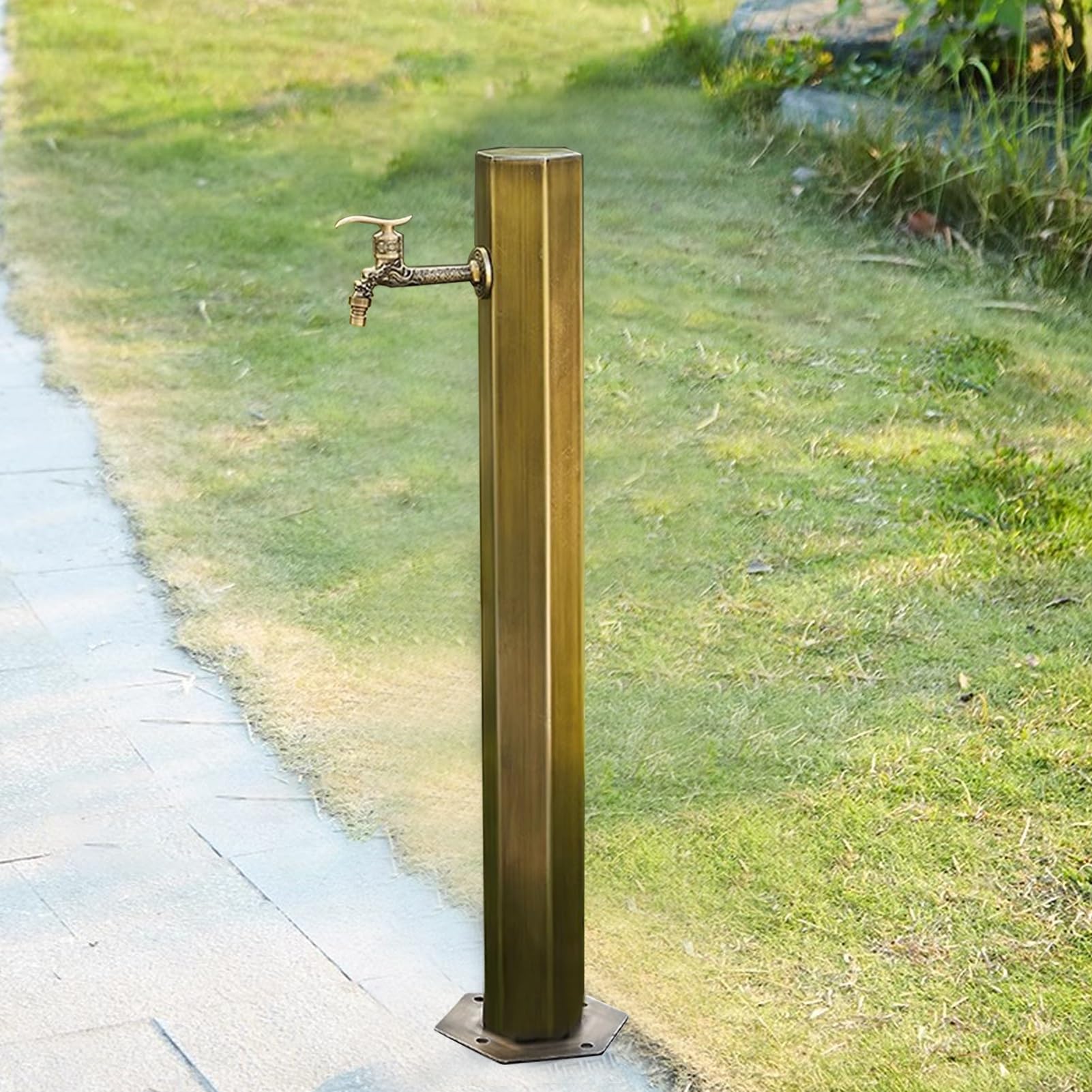 IBOWZ 304 stal nierdzewna zewnętrzna, pionowa kolumna wody ogrodowa, wolnostojąca, montowana na podłodze, do nawadniania/mycia na podwórku