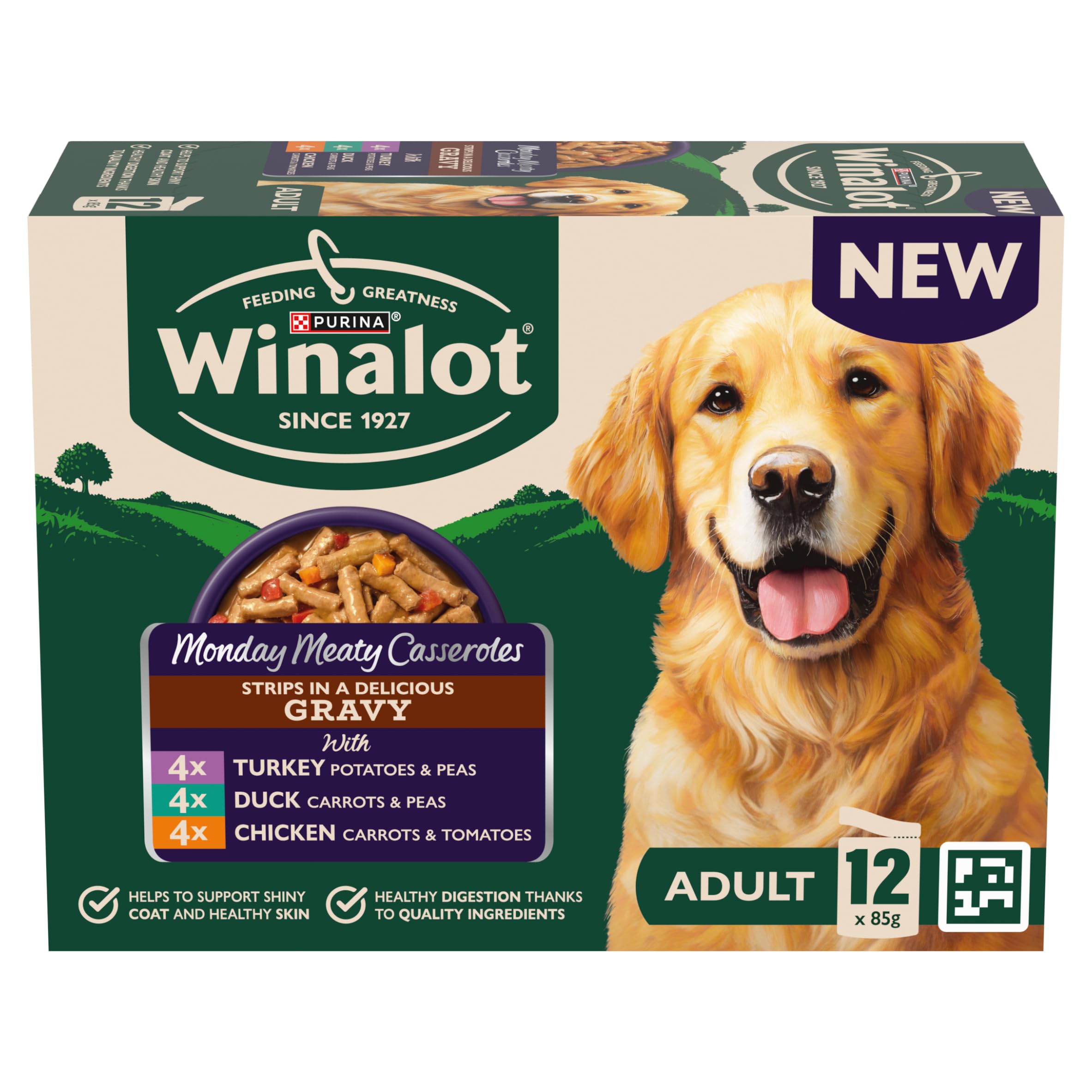 WINALOT MEATY DOG FOOD, 12 PACK