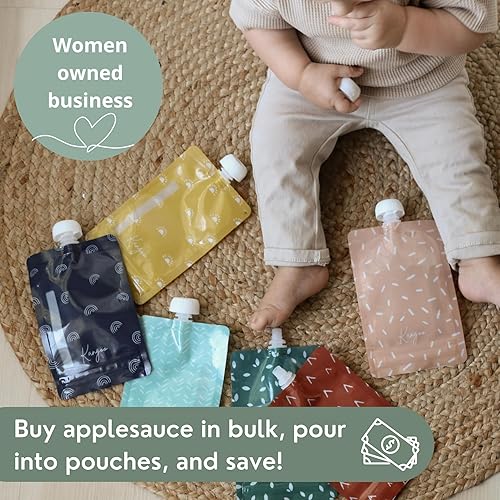 Miniatura 5 de Bolsas reutilizables para alimentos para bebés Bolsas de almacenamiento para niños pequeños y niños Puré de manzana, batidos, yogur, puré