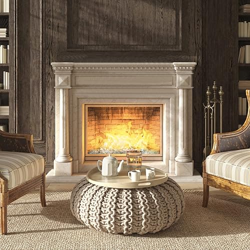 Miniatura 5 de GASPRO Cuentas de vidrio de fuego transparentes de 20 libras para hoguera de propano, chimenea, mármol de vidrio plano para jarrón, acuario, jardín,