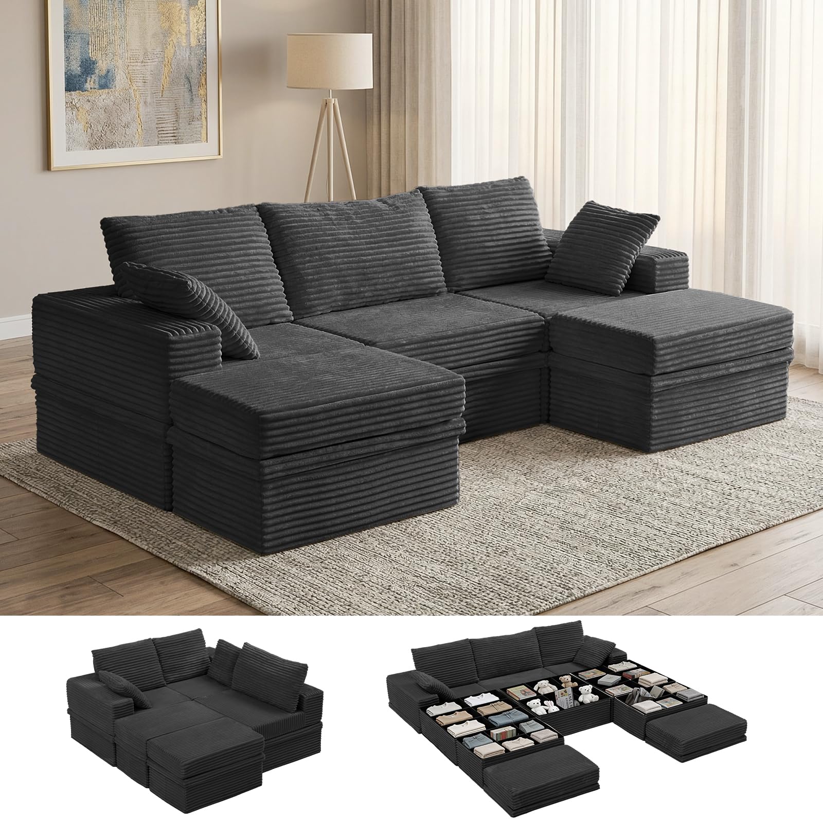 NABUMI Corduroy Couch