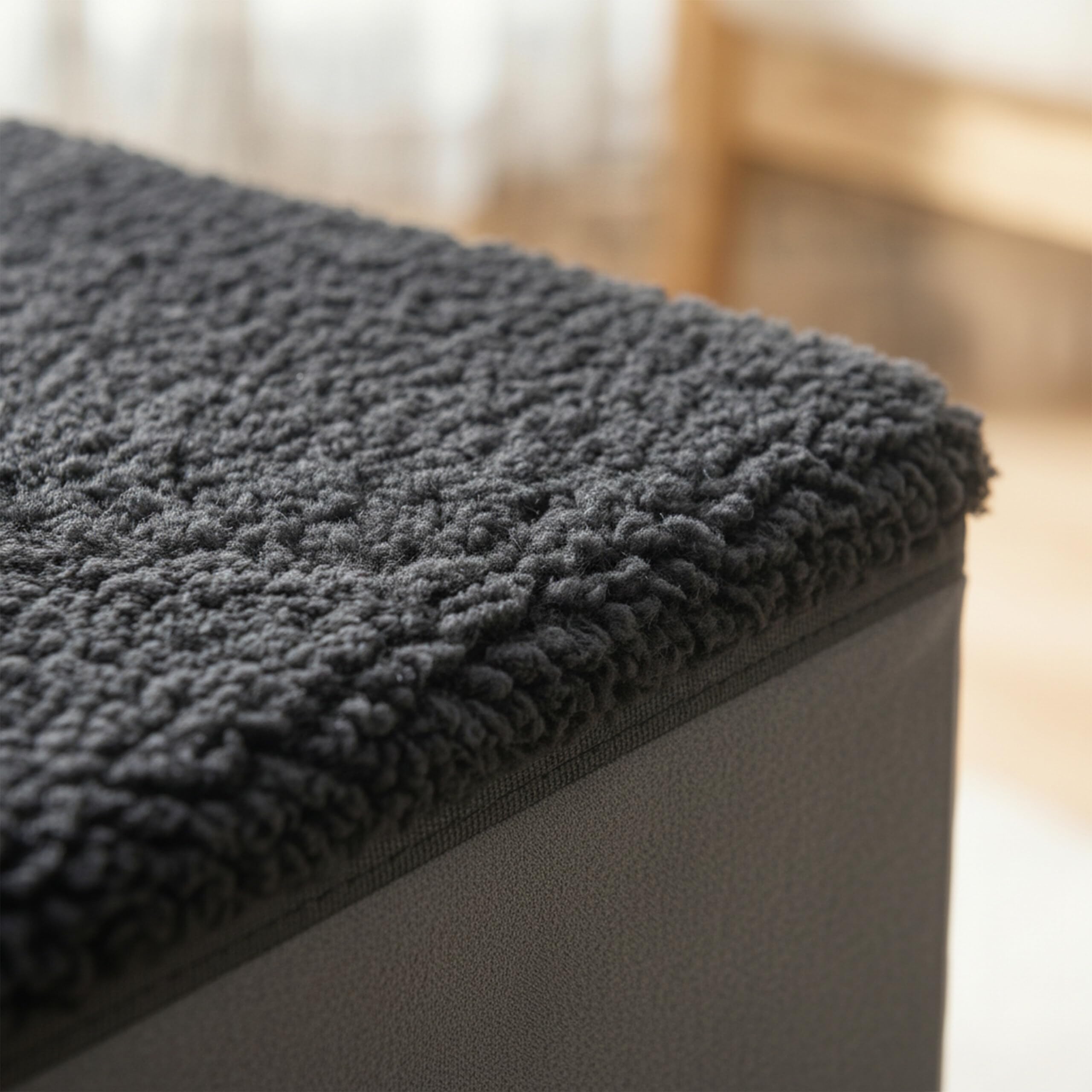 Relaxdays Scala per cani pieghevole, 2 gradini, con vano, grigio | 32x40x35 cm, rivestimento in tessuto, per letto/divano