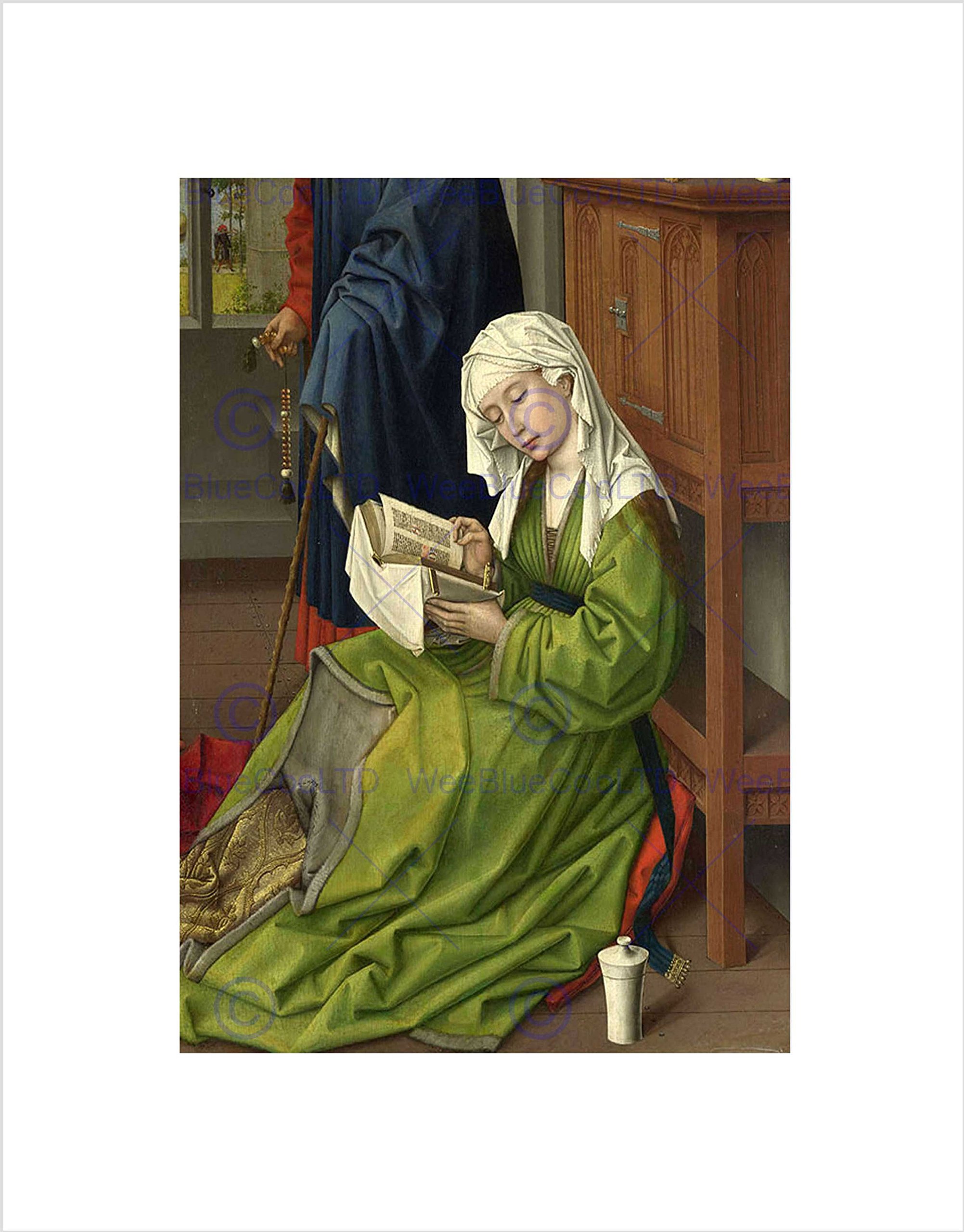 Wee Blue Coo Roger Van Der Weyden Mary Magdalene Old Master Wall Art Print