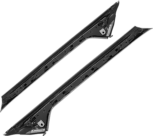 Miniatura 8 de KUAFU Windshield A-Pillar Trim 4Pcs Compatible with 2011-2019 Ford Explorer Replacement for BB5Z7803144AA BB5Z7803137AA Outer&Inner Window Trim