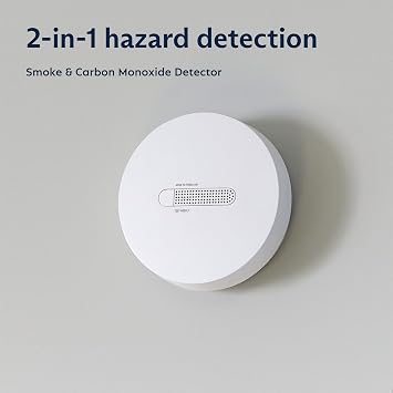 SimpliSafe Smoke & Carbon Monoxide Detector, Battery Powered, 1 Count