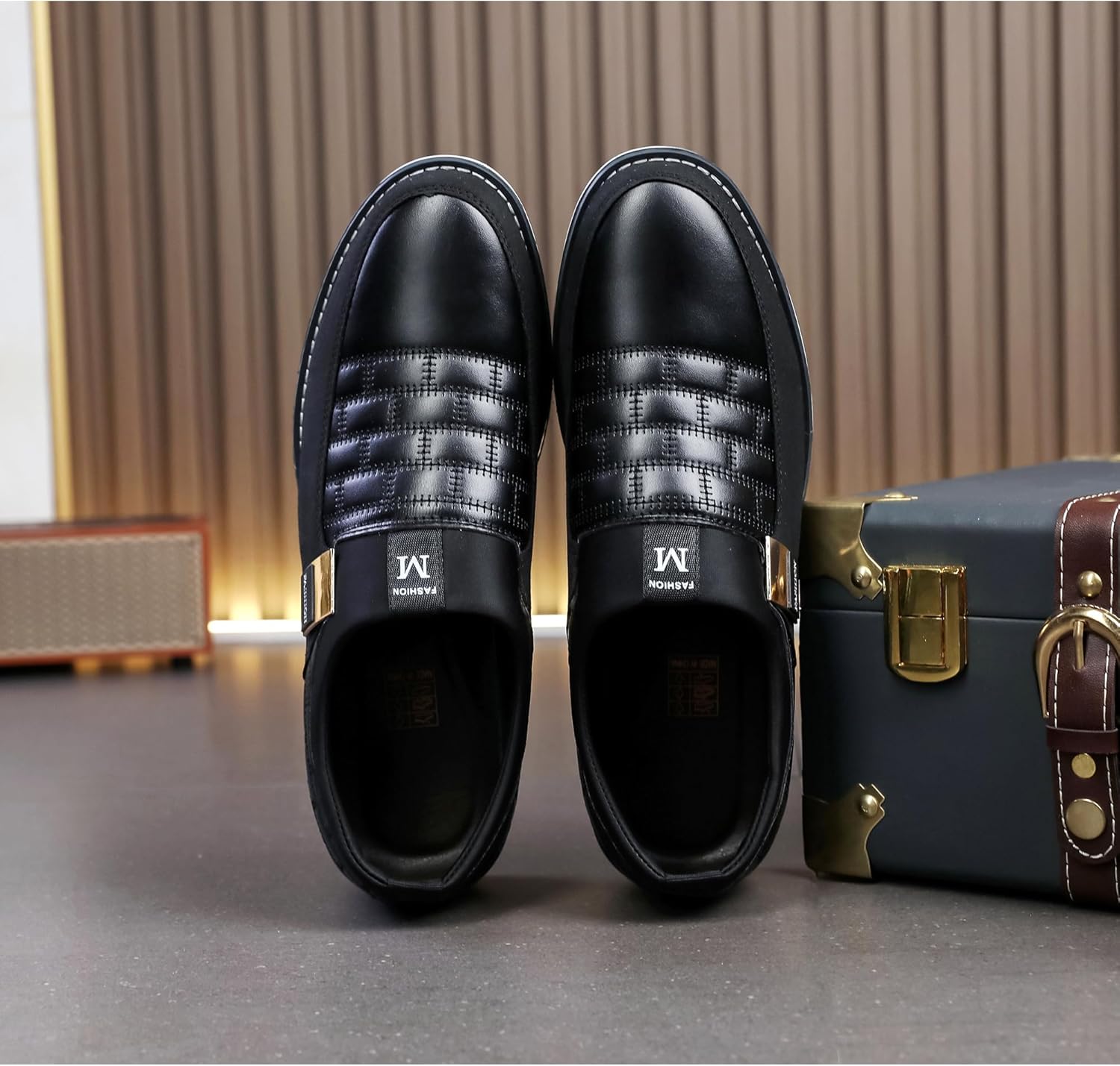 Men's Luxury Modern Oxford Leather Loafers Flat Sneakers Walking Shoes Party Prom Business Office Dress Shoes Size 7-15 - Image 7