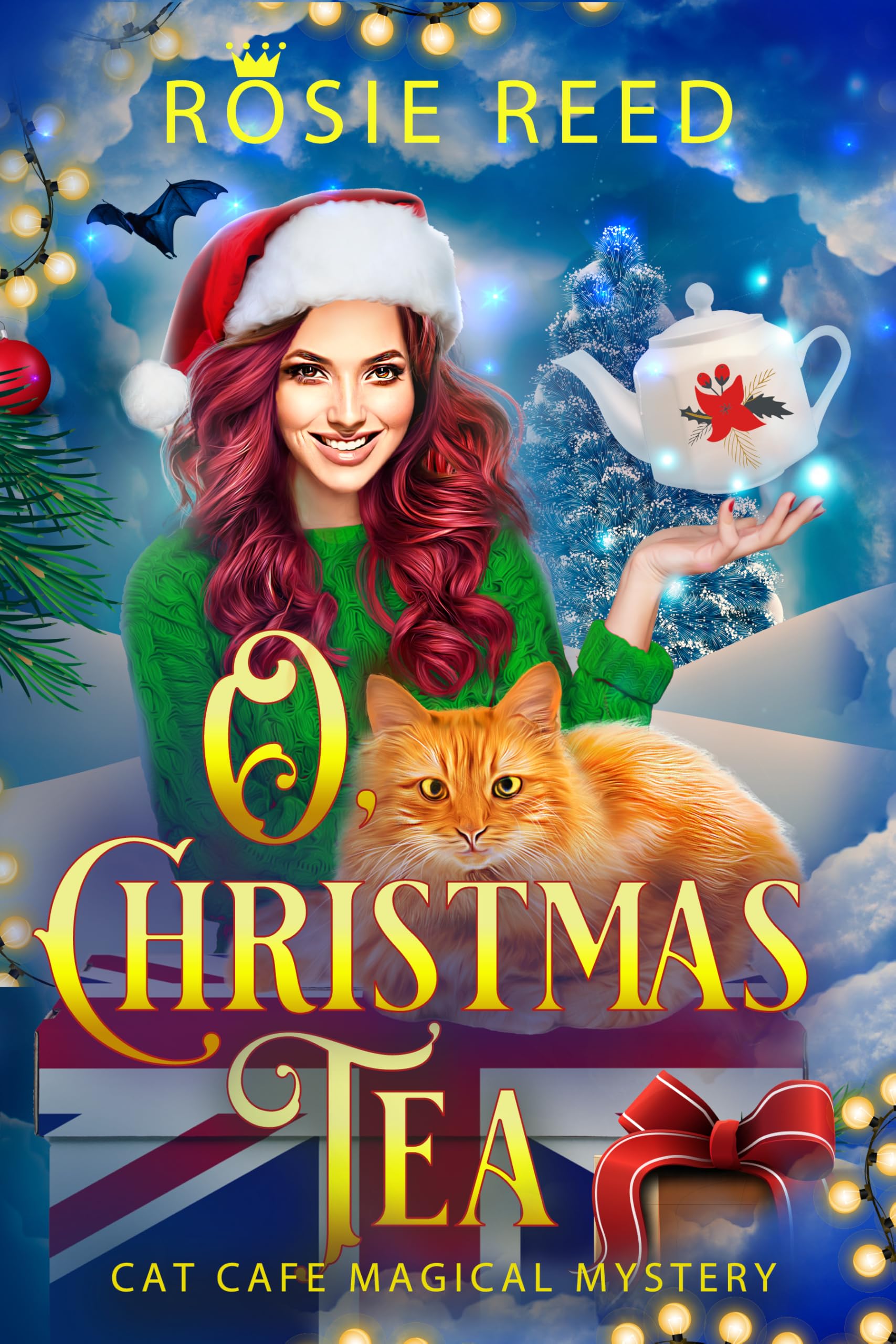 O, Christmas Tea: A Paranormal Cozy Mystery (Cat Cafe Magical Mystery Book 7)