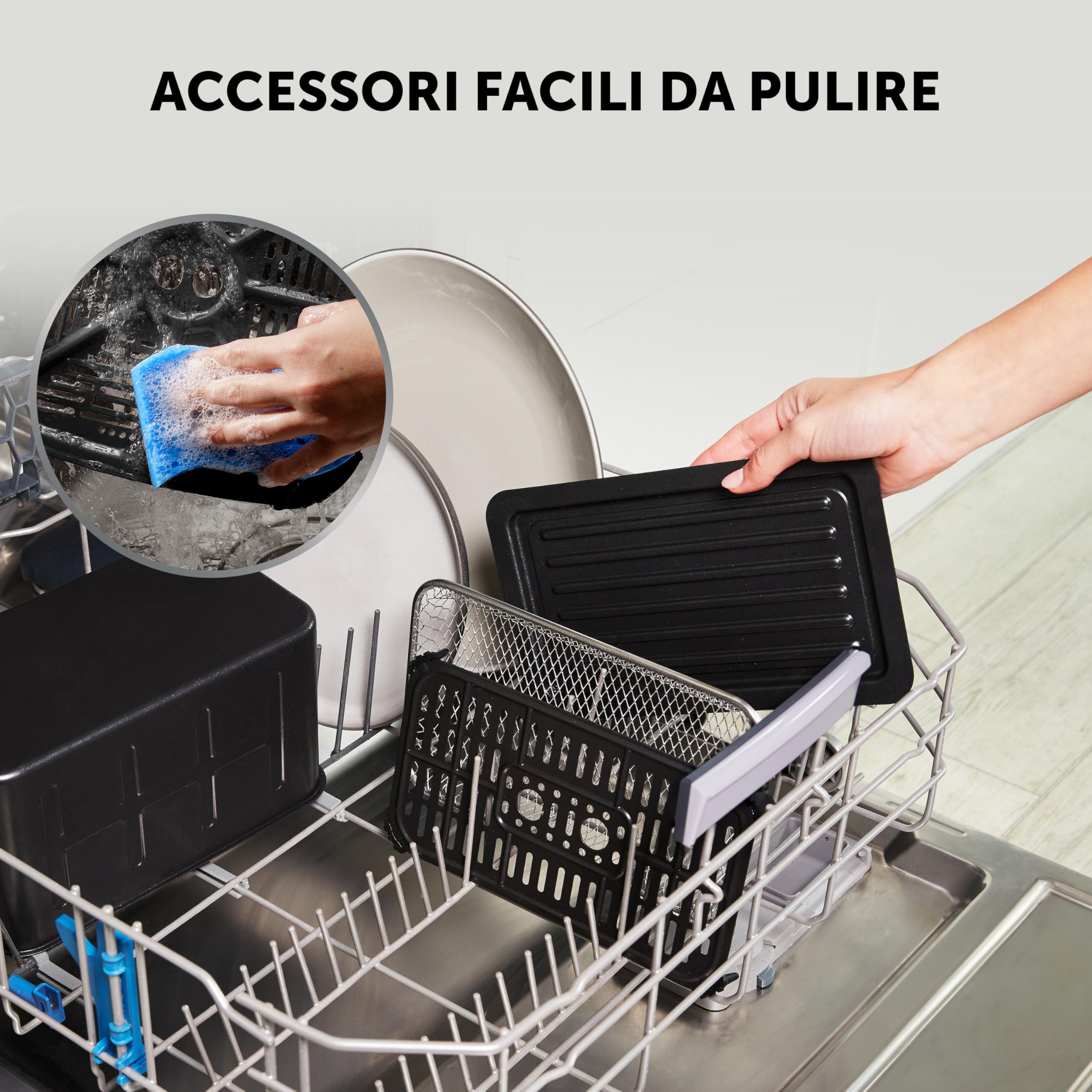Breville friggitrice ad aria doppia camera 1800 watt 11 lt