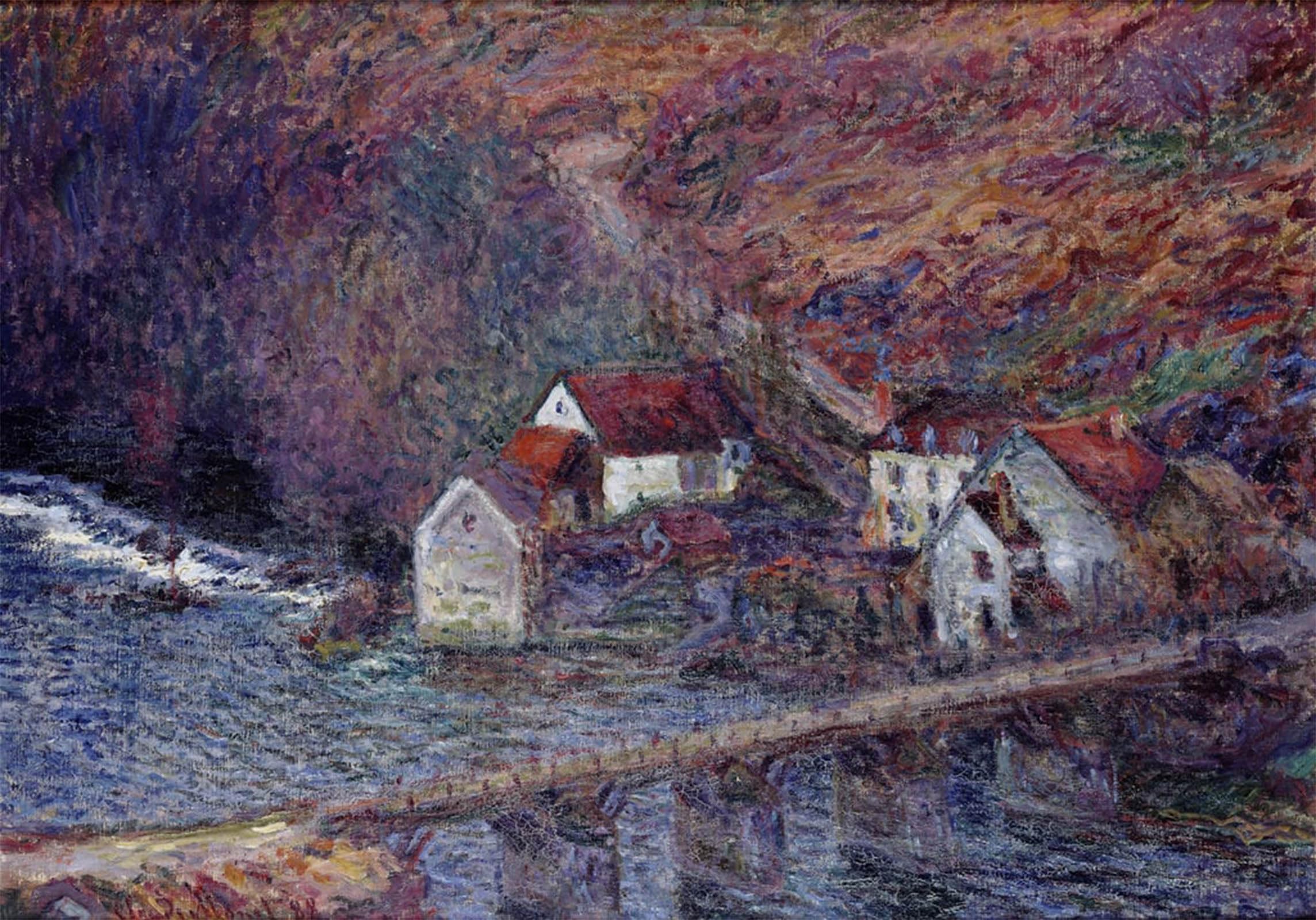 POSTERIIk Famous Print Pop Art Wall Art Graffiti the Bridge At Vervy by Claude Monet Art Prints for Home Decor 60x90cm
