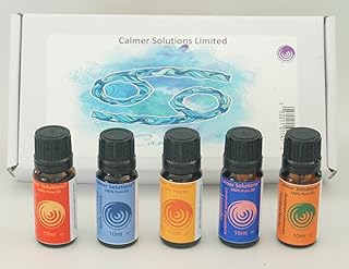 Calmer Solutions Elation Blend Pure Essential Oils - Aromaterapia, 10 ml, color blanco