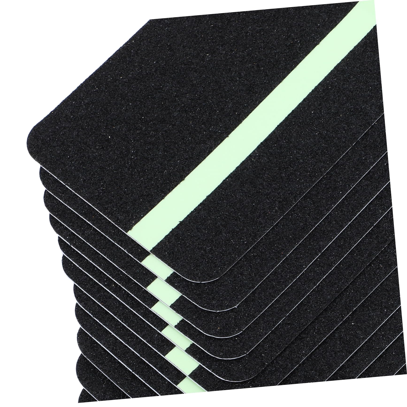 Alipis 12 Piezas Alfombrillas Antideslizantes Escaleras con Reflectantes Uso Exterior Interior Resistente al Agua y Seguridad Escaleras