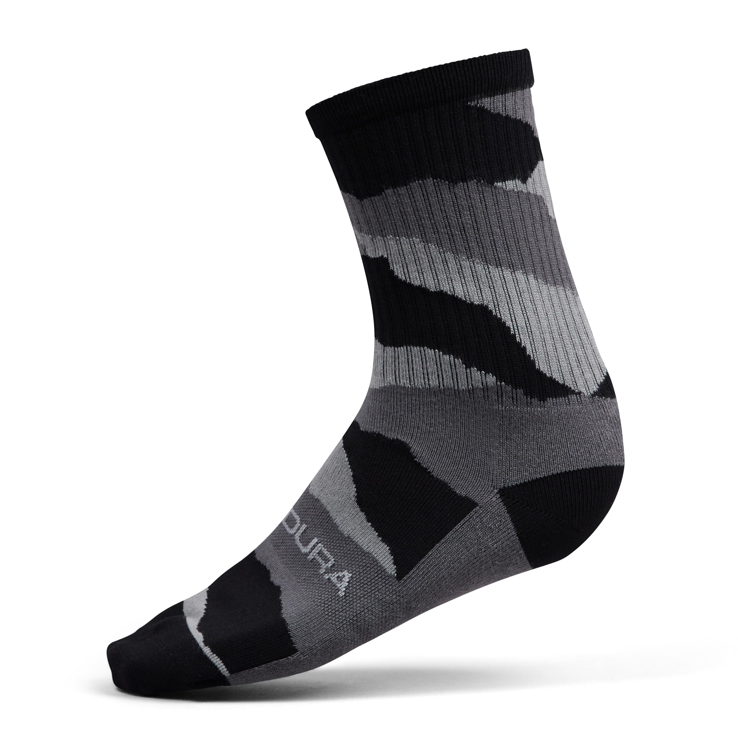 Endura Men's Peak Socks (Twin Pack) for Cycling | Lightweight | Moisture Wicking Socks, Black, S-M