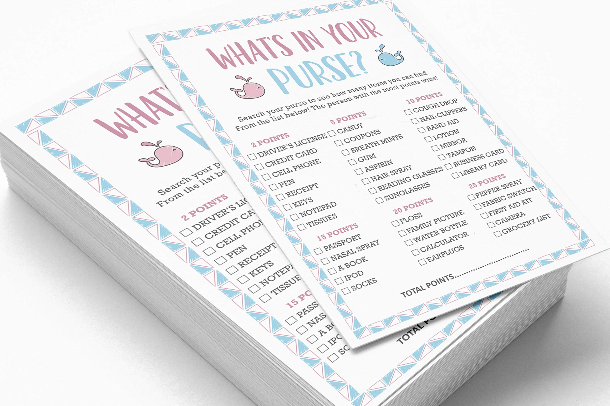 Baby Shower - Lot De Cartes De Jeux Baby Shower, Jeux Bébé Prédictions