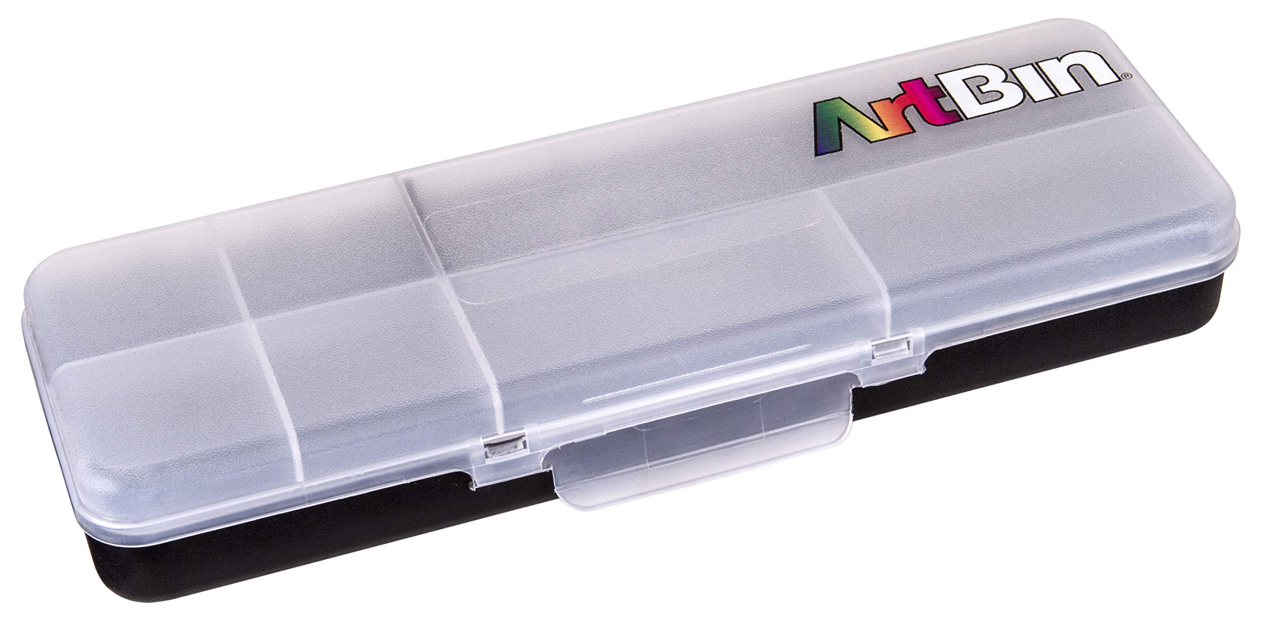 ArtBin 6880AB Sketch Pac Kleiner Kunst- und Bastelorganizer, [1] Kunststoff-Aufbewahrungsbox, geteilter, durchscheinender Deckel