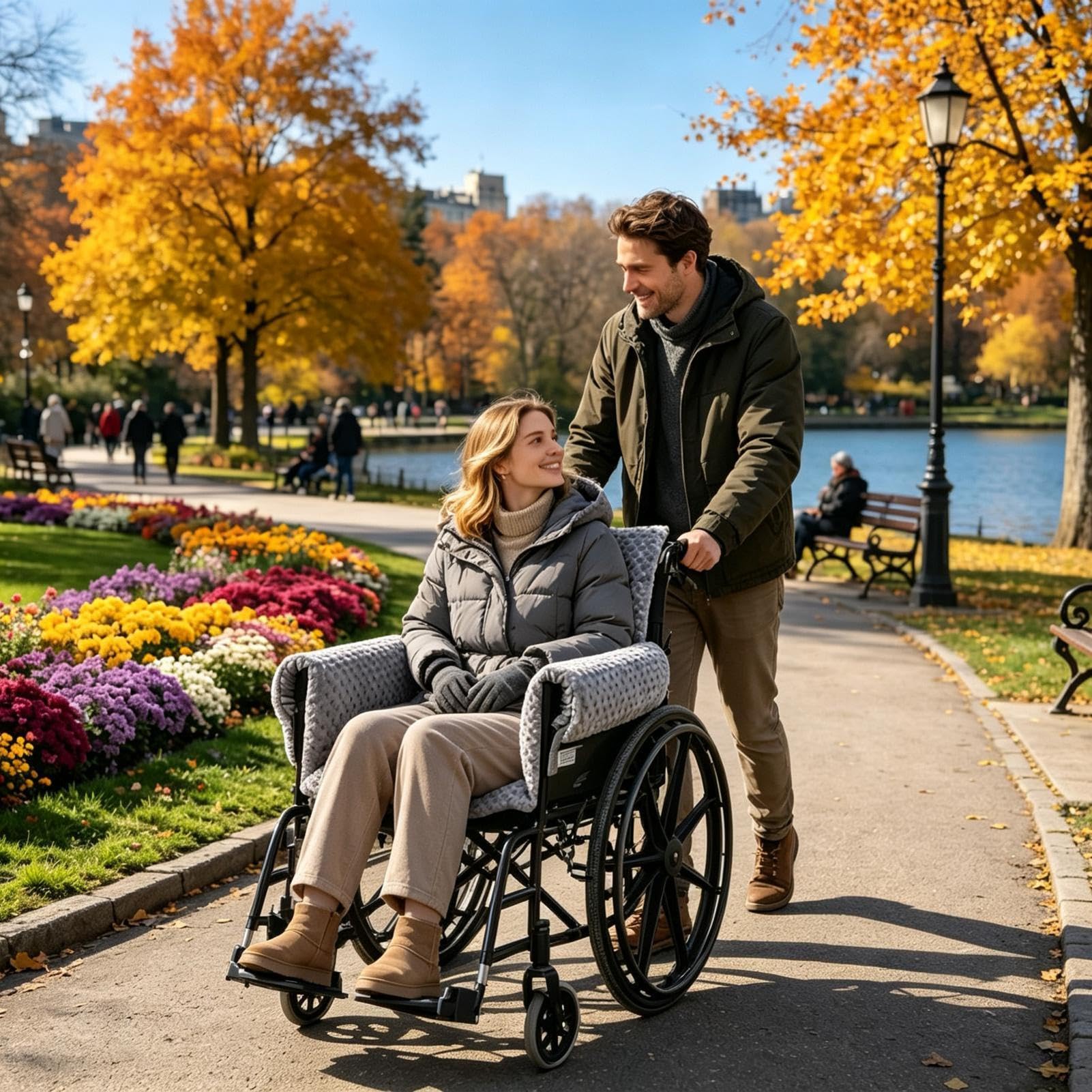 Cojín para asiento de silla de ruedas, ergonómico, antideslizante, lavable