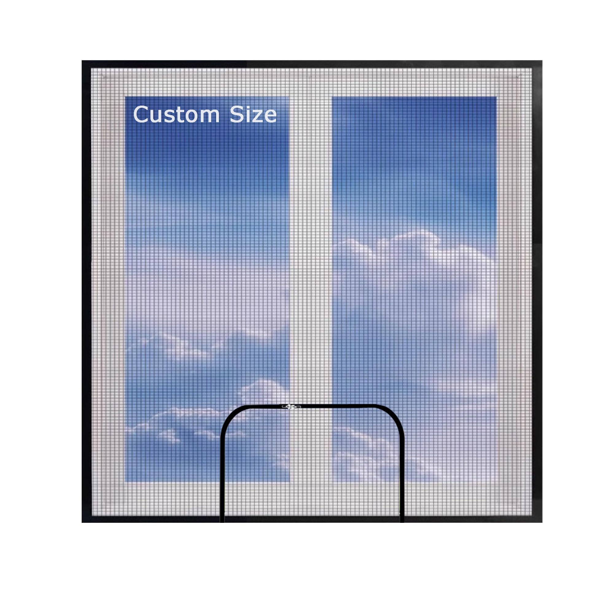 Xieminle White Sticky Tape, White Mesh Custom Size Fly Screens For Window, Self-Adhesive Window Screen Mesh, Durable Anti-Mosquito Insect Mesh, Cat-Proof Safety Net For Balcony Kitchen, Keeps Bug Out