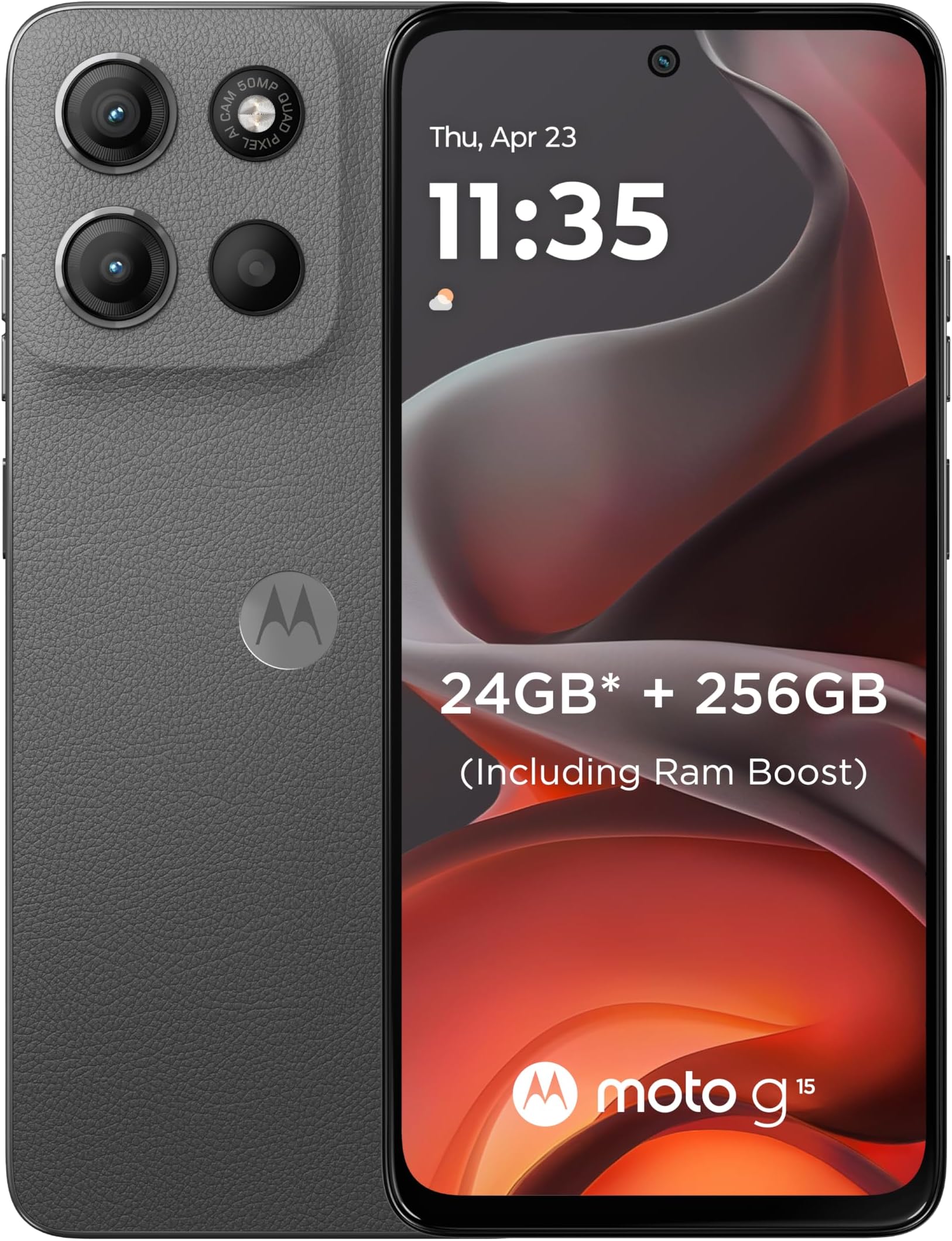 G15, 8GB RAM,DUAL SIM,256 GB ROM, MediaTek Helio G81, 6.72", Android 15, Gravity Grey