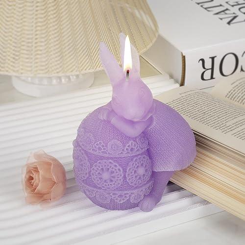 Miniatura 2 de Molde de resina de conejo, molde de vela de conejo, molde de huevo de conejo, molde de animal, molde de fundición de resina de conejo, molde de