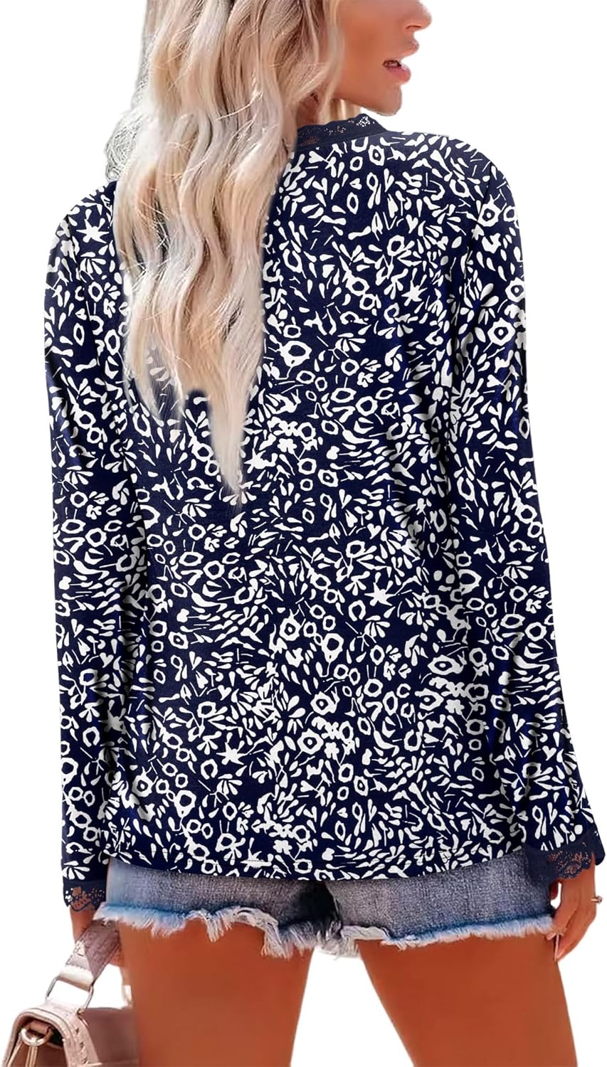 CRAZY GRID Womens Long Sleeve Shirts Casual Tops Lace Neckline Fall Fashion Clothes Winter Outfits Basic Tunic 2026 - Image 5