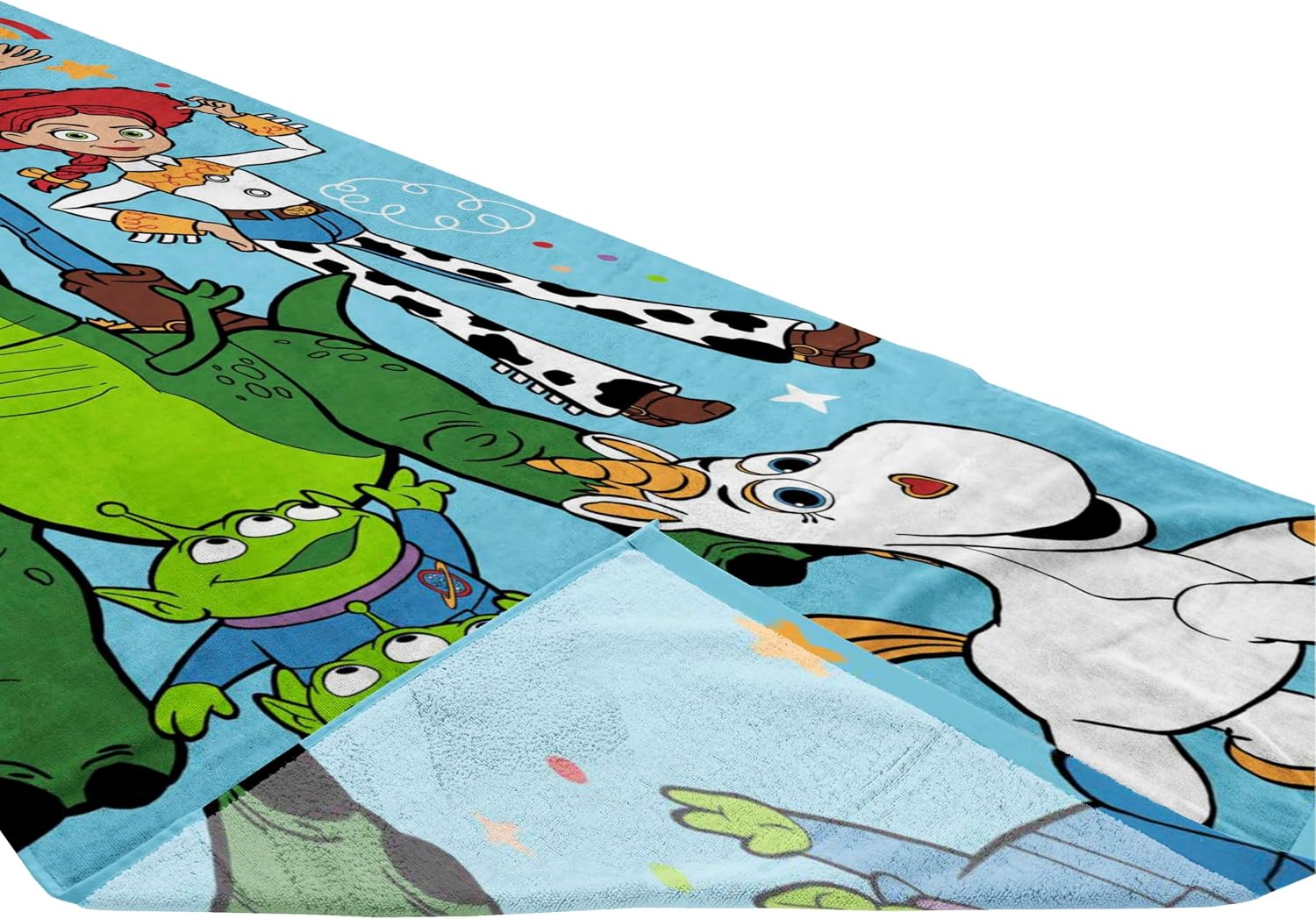 Jay Franco Beach Towel - 100% Cotton Kids Super Soft Absorbent Bath Towel, 28" x 58" Inch Lightweight for Travel, Official Licensed Product, Purple - Toy Story