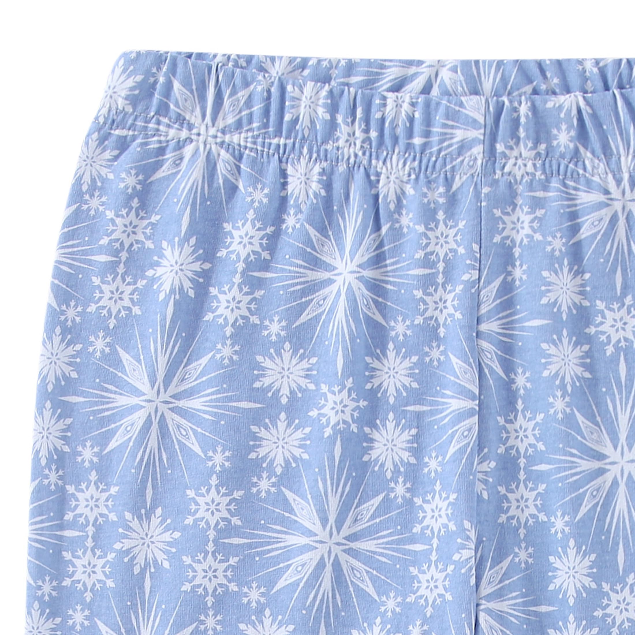 Disney Frozen Girls - Camicia a maniche lunghe e pantaloni in spugna francese, 2 pezzi, per bambini piccoli e grandi