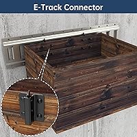 Vista 8 de woiron 6 piezas de conector E-Track, conector de accesorio E-Track de acero para remolques, conector de sujeción de carga de acero para remolques