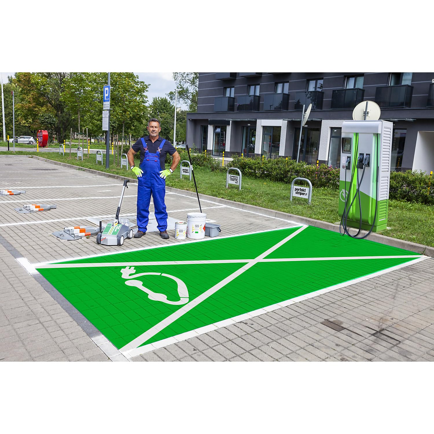 Ampere | Straßenmarkierungsfarbe | 5 kg Eimer | Gelb