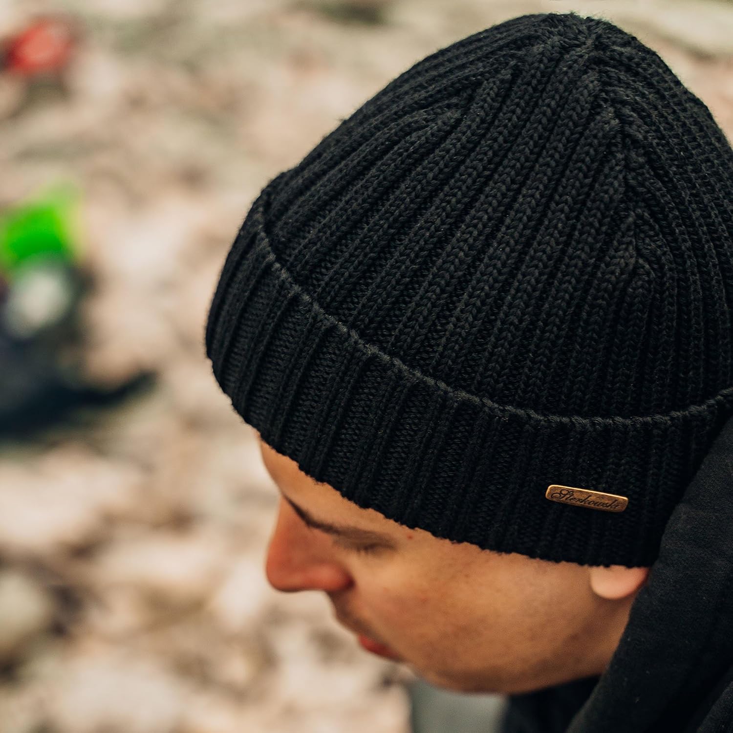 Sterkowski Norfolk Cap | 100% Merino Wool Beanie Cap for Men and Women | Warm Classic Skull Cap