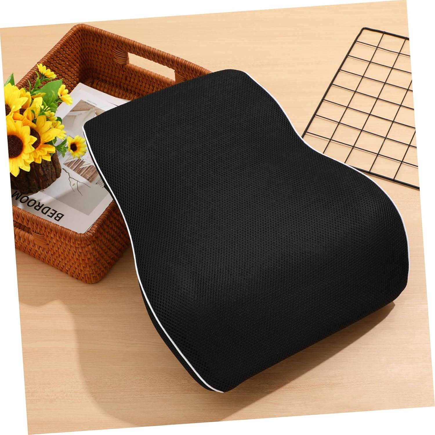 Cabilock Lumbar Support Pillow for Office Chair, Memory Foam Lumbar Pillow, Back Support for Office Chair, Car, for Back Pain Relief Improve Posture