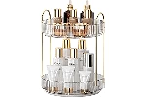 【360 Rotating Makeup Organizer Lazy Susan】.