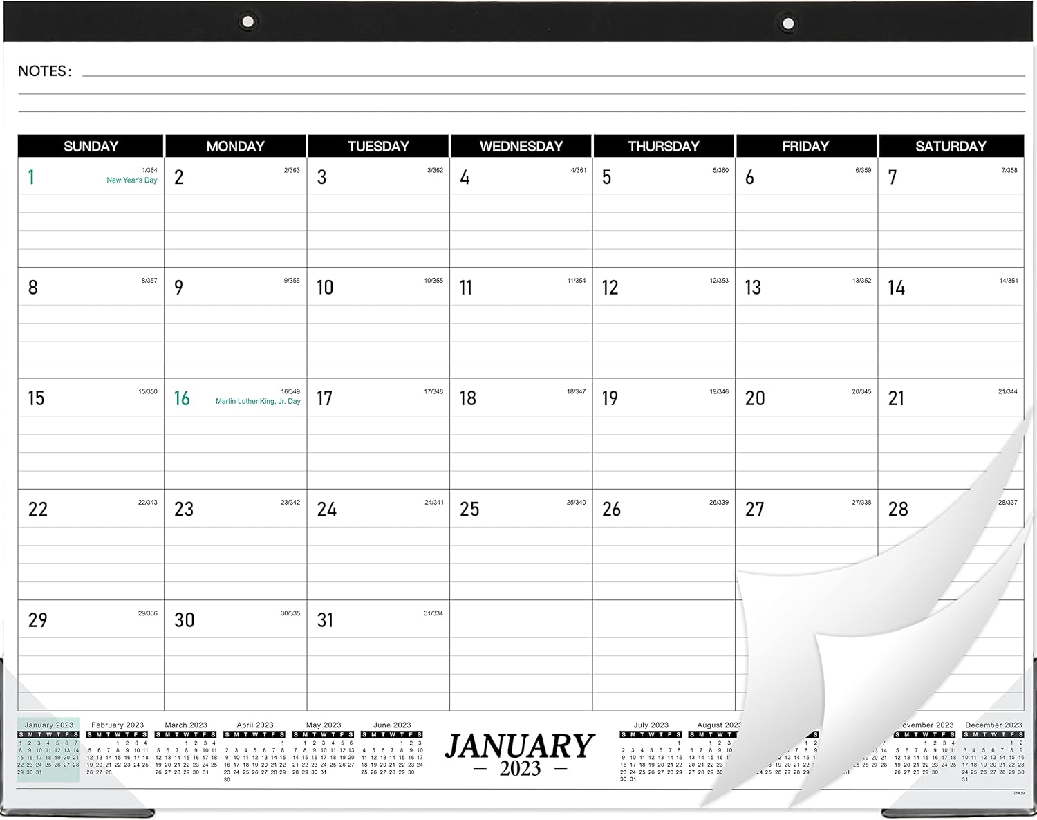 2023 Desk Calendar Large Desk Calendar 2023, 22'' x 17