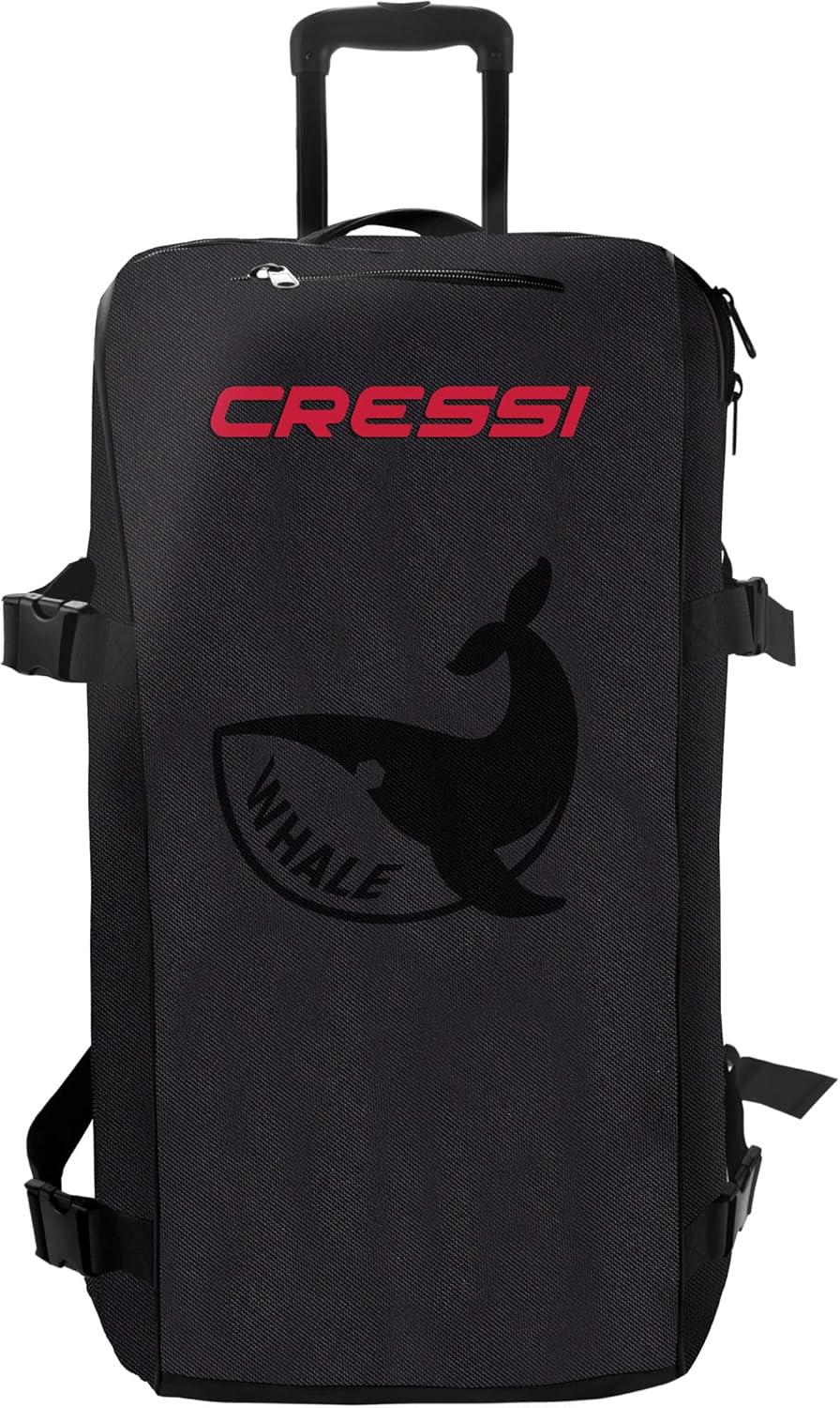 Cressi HeavyDuty 140 Liters Wheeled Travel Bag Adjustable Shoulder Strap
