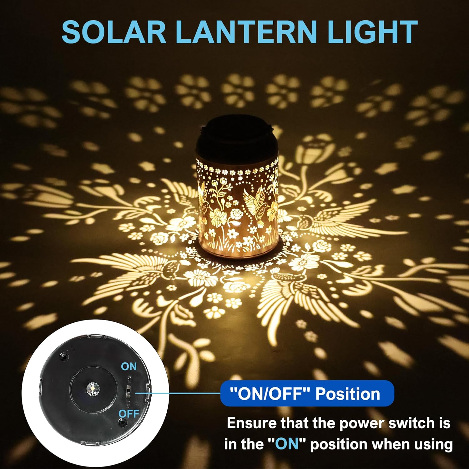 Hummingbird Solar Lantern Light 1 Pack/Solar Flood Light 4 Pack with 2CCT(Warm and Cool)