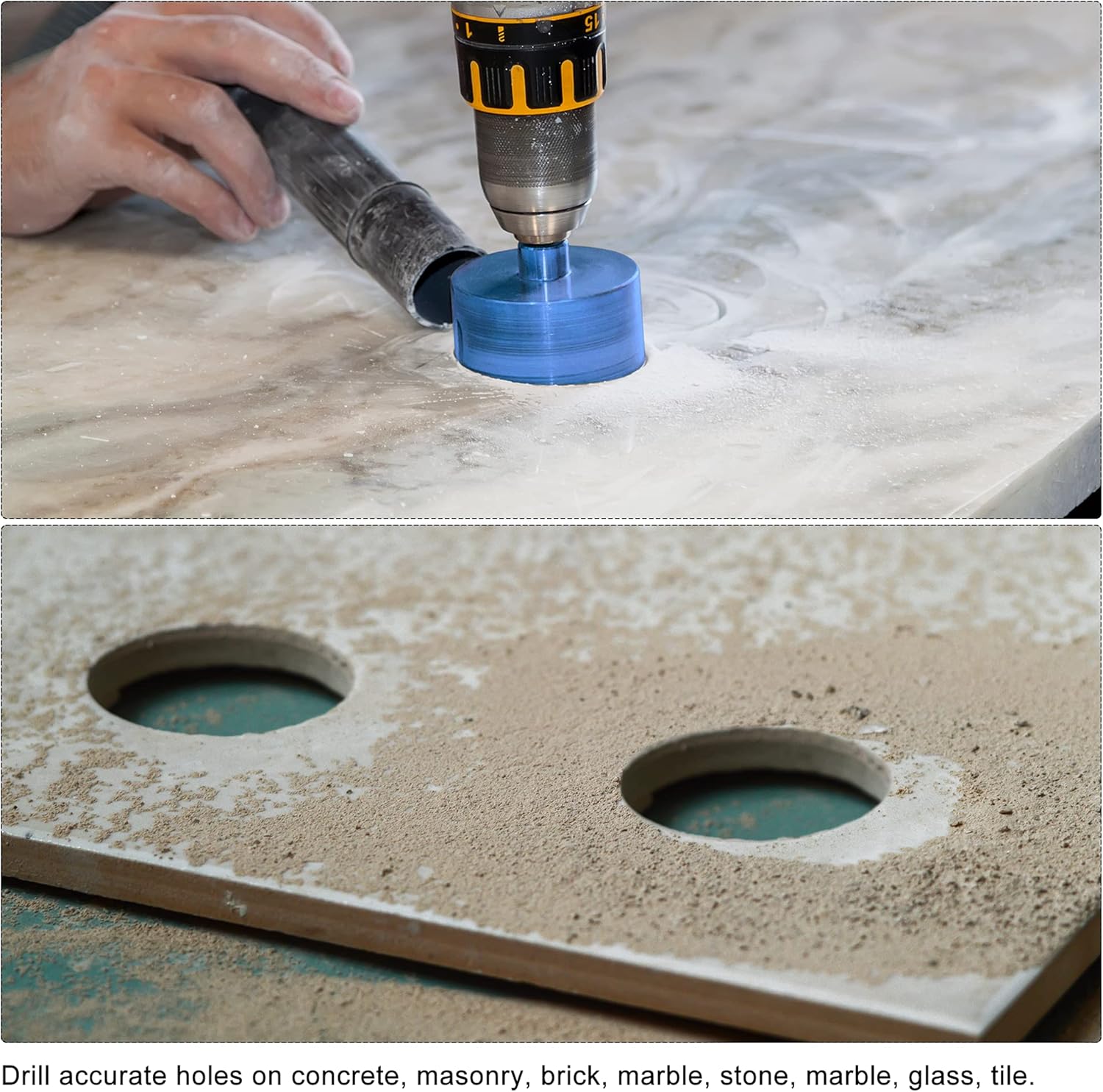 uxcell 60mm Diamond Core Drill Bits Hole Saws Cutter Tool for Stone Concrete Brick Block Masonry Tile Glass