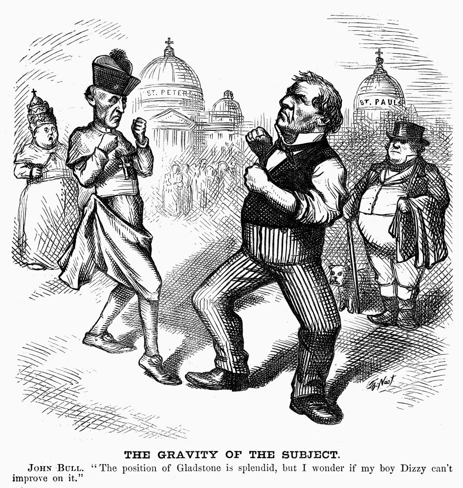 Amazon.com: Nast Papal Infallibility Namerican Cartoon By Thomas Nast  Depicting John Bull (Who References William Gladstone) Sending A Heavy From  The Anglican Church To Fight A Catholic Bishop Over The VaticanS R: