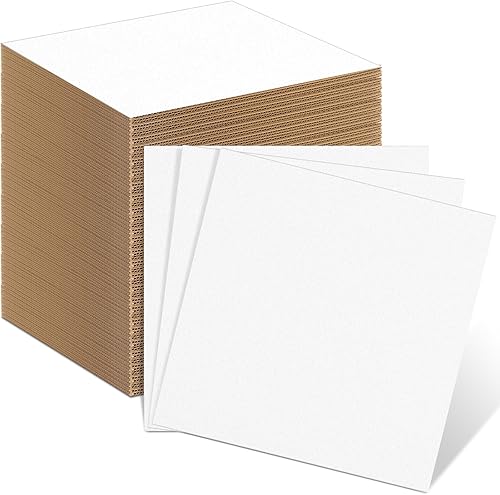 Miniatura 8 de Henoyso Paquete de 110 hojas de cartón corrugado de 11 x 8. 5 pulgadas, hojas planas de cartón para embalaje, insertos cuadrados planos, separadores