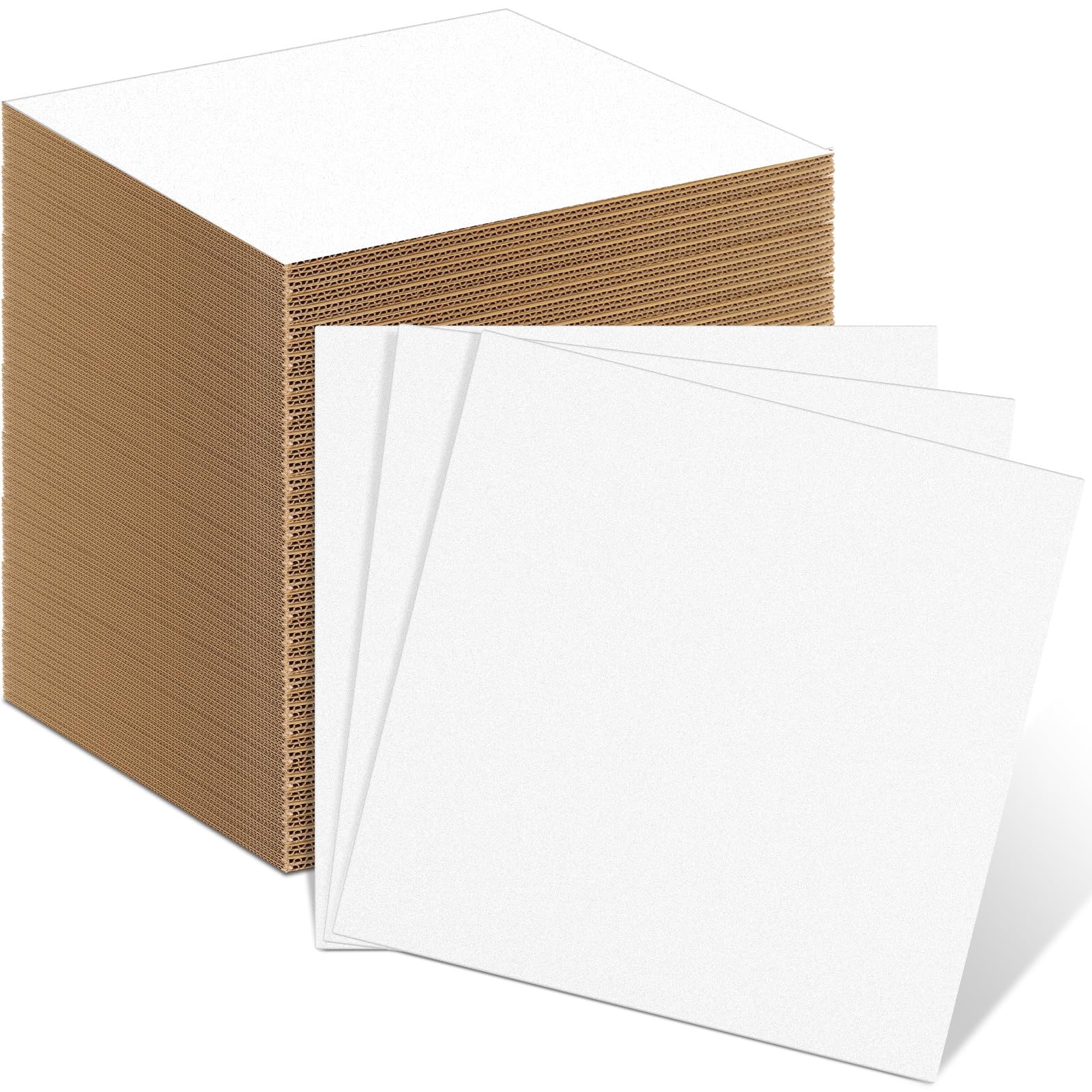 Henoyso 110 Pack 12 X 12 Inch White Cardboard Sheets