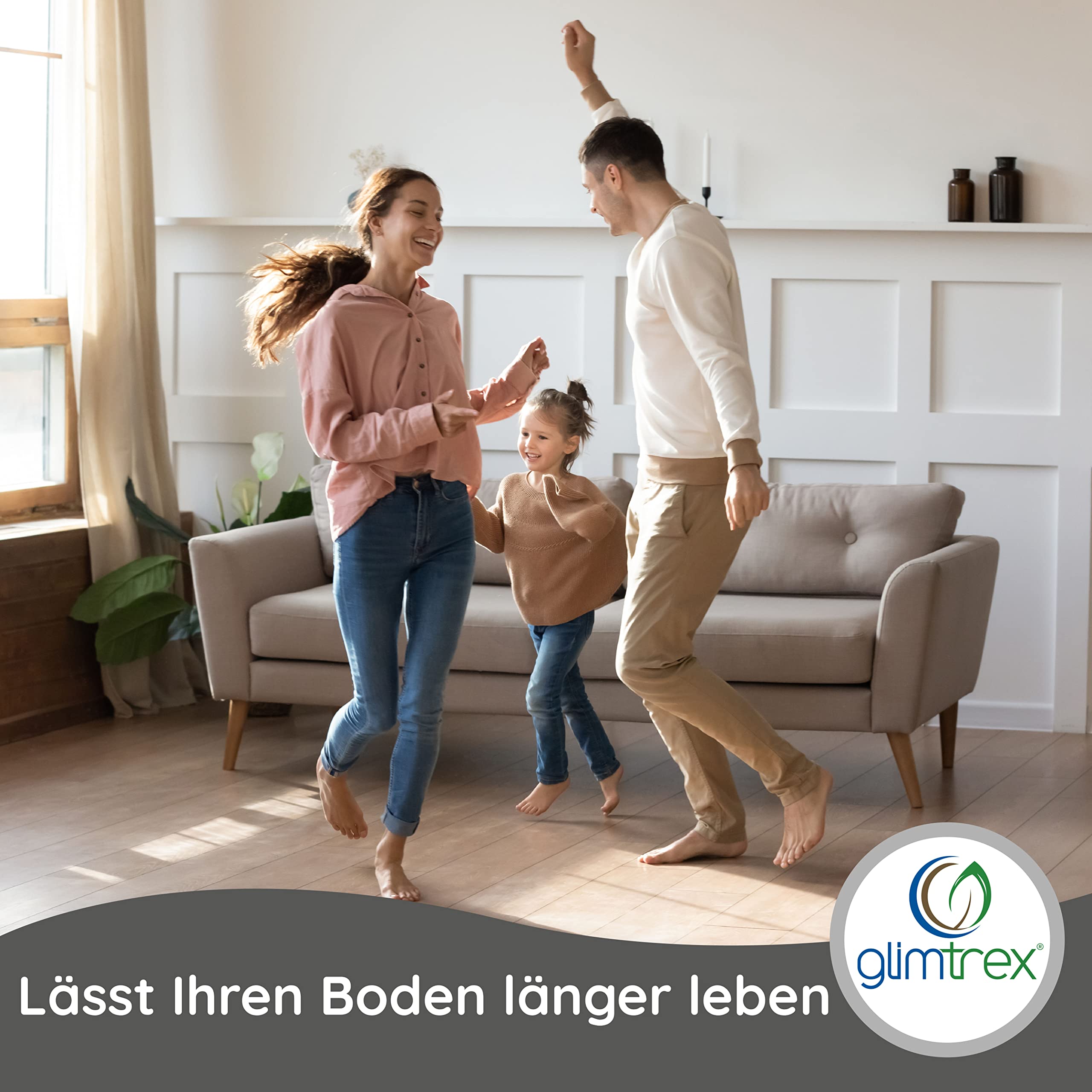 Laminatreiniger und Vinylboden Reiniger (5,0l) - reinigt und pflegt mit 2-in-1 Funktion - der Reiniger der Profis auch anwendbar als PVC Reiniger, PU Reiniger und Linoleum Reiniger