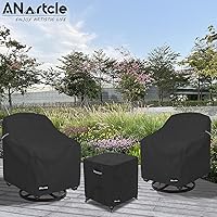 Vista 15 de Funda para sofá biplaza (2 asientos) y muebles de patio/exteriores, 58 pulgadas de ancho x 32.5 pulgadas de profundidad x 31 pulgadas de alto, Beige