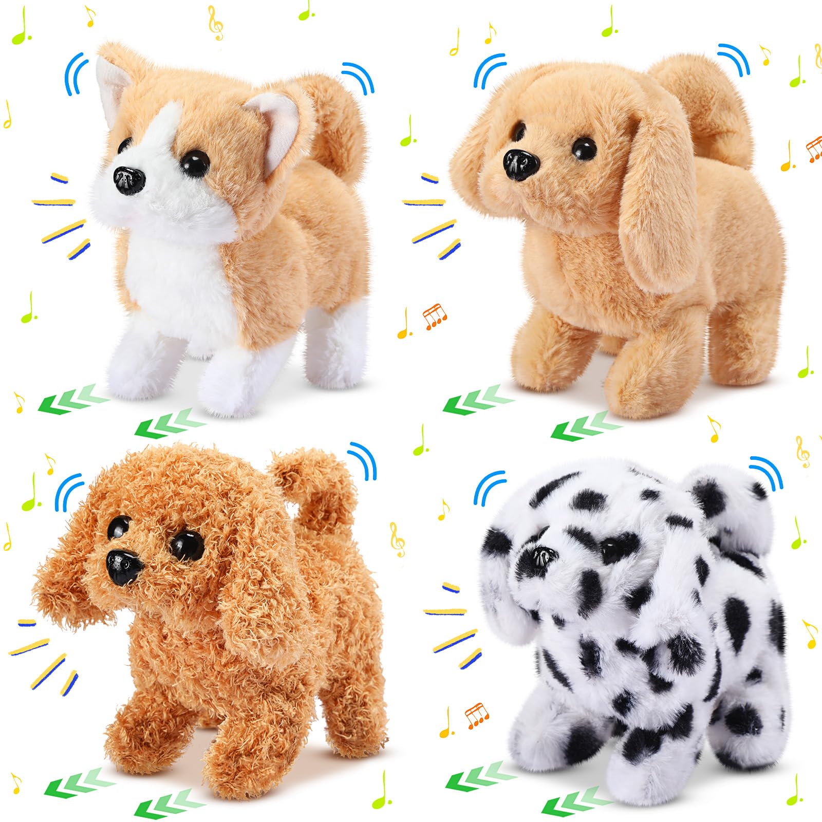 Amazon.com: Halloscume 4 Pcs Interactive Dog Toys for Kids